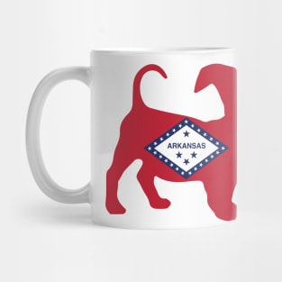 Chiweenie Dog Lover Arkansas Flag Mug